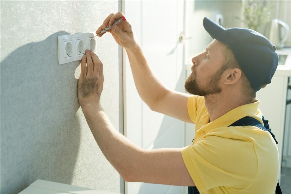 installation d'une prise électrique