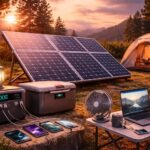 découvrez les possibilités d'alimentation avec un panneau solaire 3000w lors de vos aventures en camping et profitez d'une énergie propre et autonome.