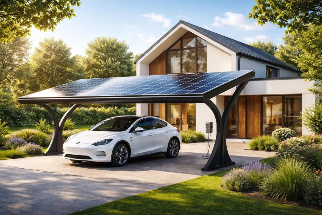 découvrez les avantages uniques d'un carport solaire gratuit pour votre maison : économisez sur vos factures d'énergie, protégez votre véhicule et contribuez à un avenir durable.