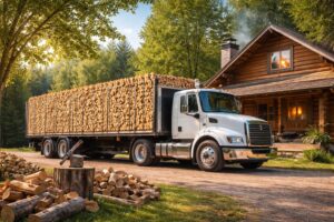 découvrez les nombreux avantages de commander du bois de chauffage par camion complet : économies, praticité et approvisionnement assuré pour votre hiver.