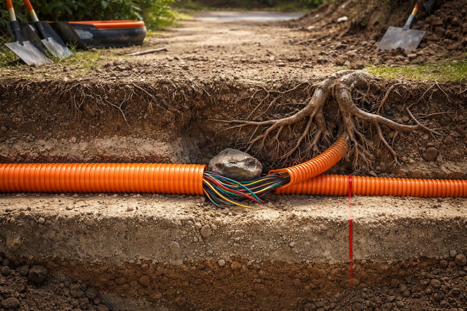 découvrez les erreurs courantes à éviter lors de l'installation de gaines électriques enterrées conformément à la norme, pour garantir sécurité et conformité.